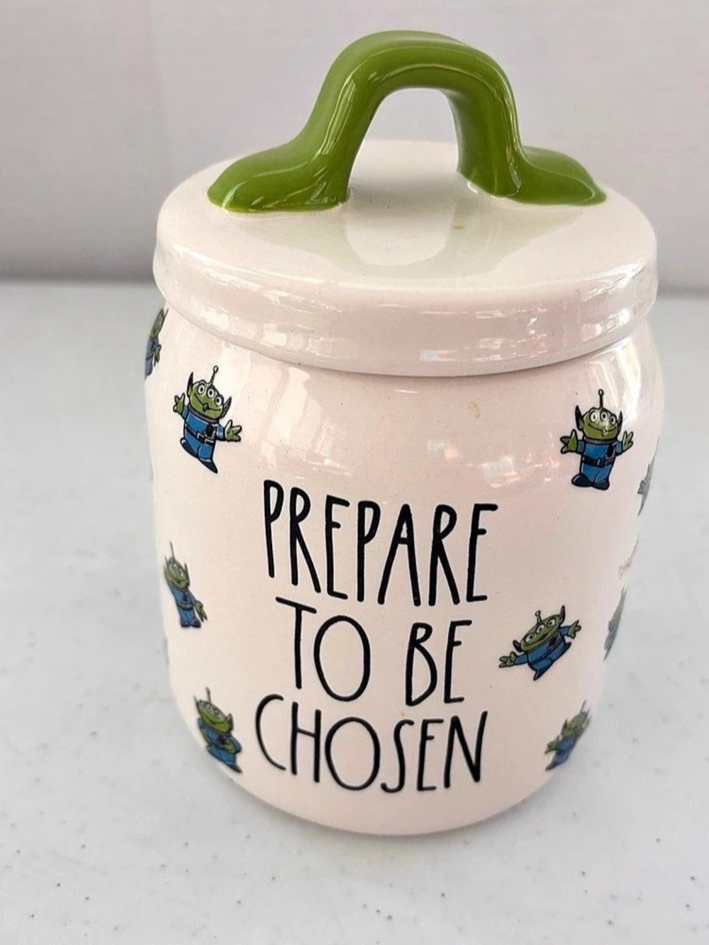 Disney Pixar Rafiki Dunn Artisan Collection Pixar Canister in White & Green